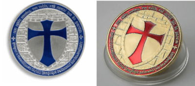 Freemasonry is deception, the blue and red cross