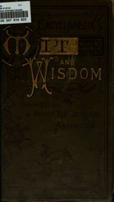 Encyclopedia of Wit and Wisdom, Henry Hupfeld 1877